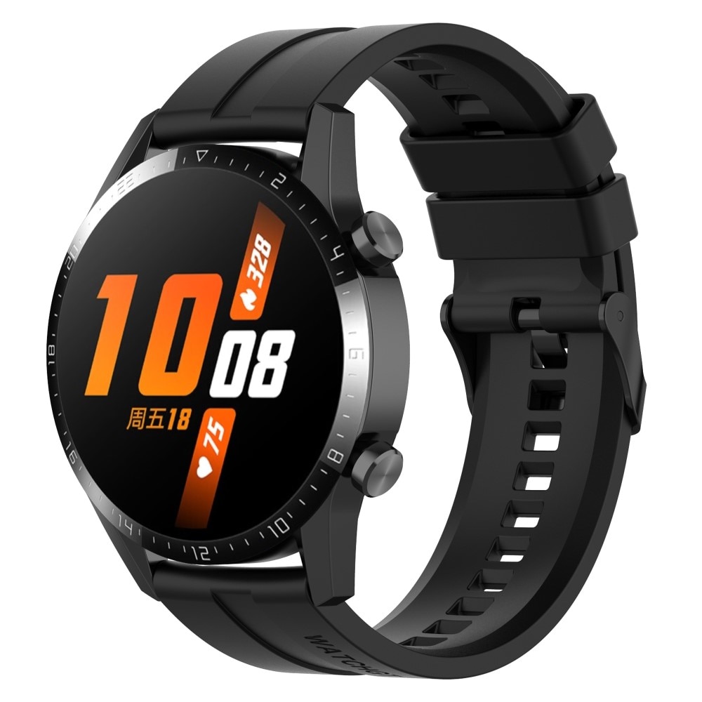 Huawei Watch GT 3 46mm/GT Runner Armband aus Silikon, schwarz