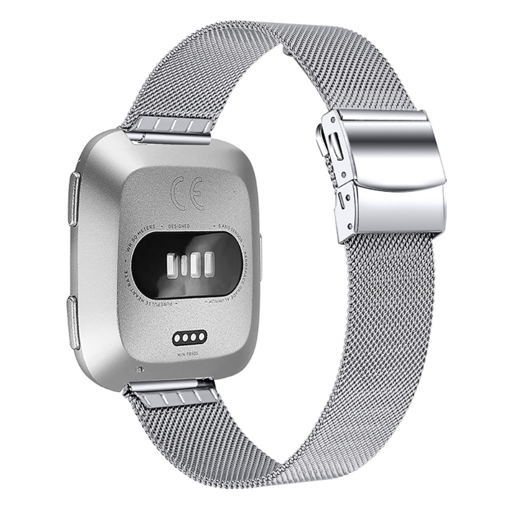 Fitbit Versa/Versa 2 Mesh-Armband Silver