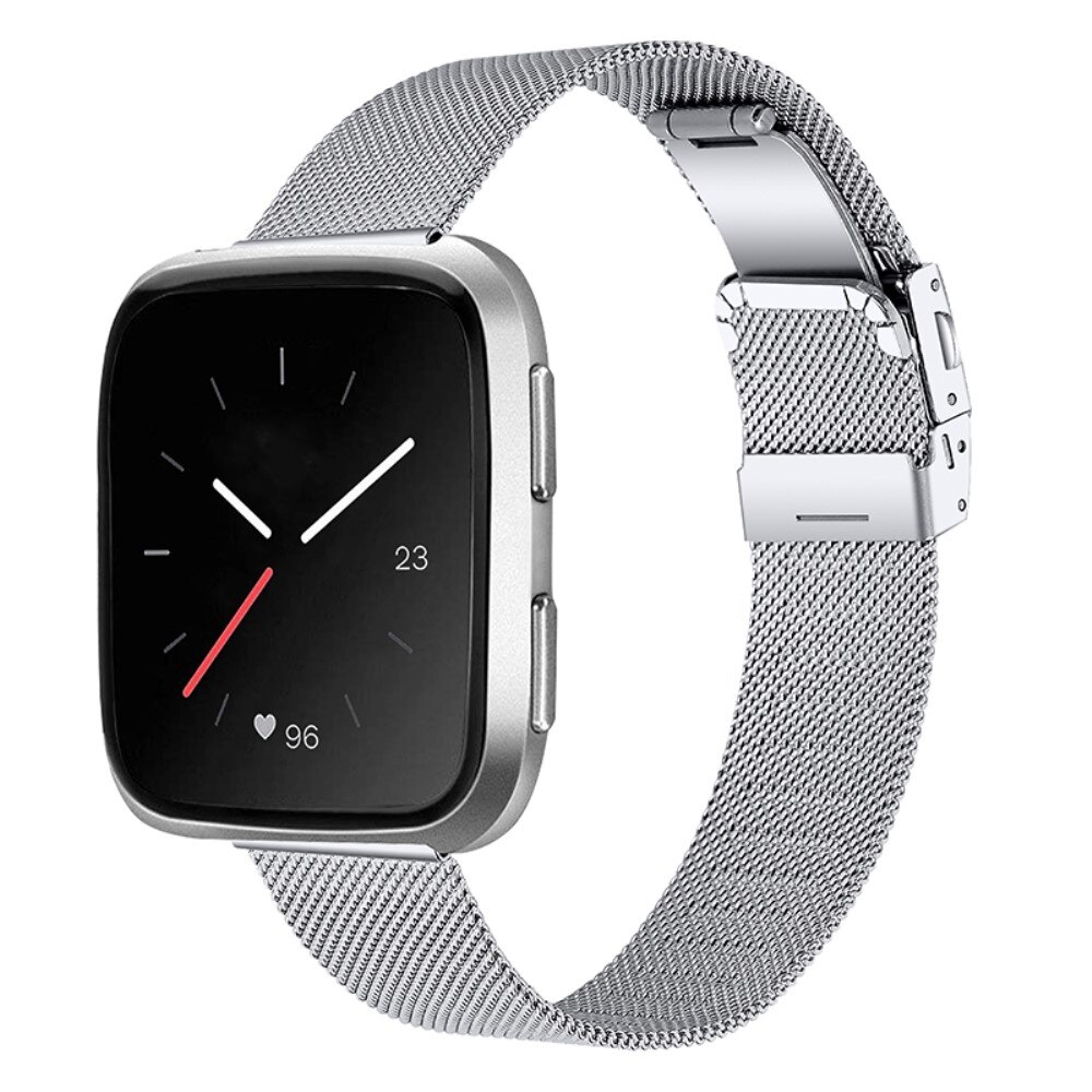 Fitbit Versa/Versa 2 Mesh-Armband Silver