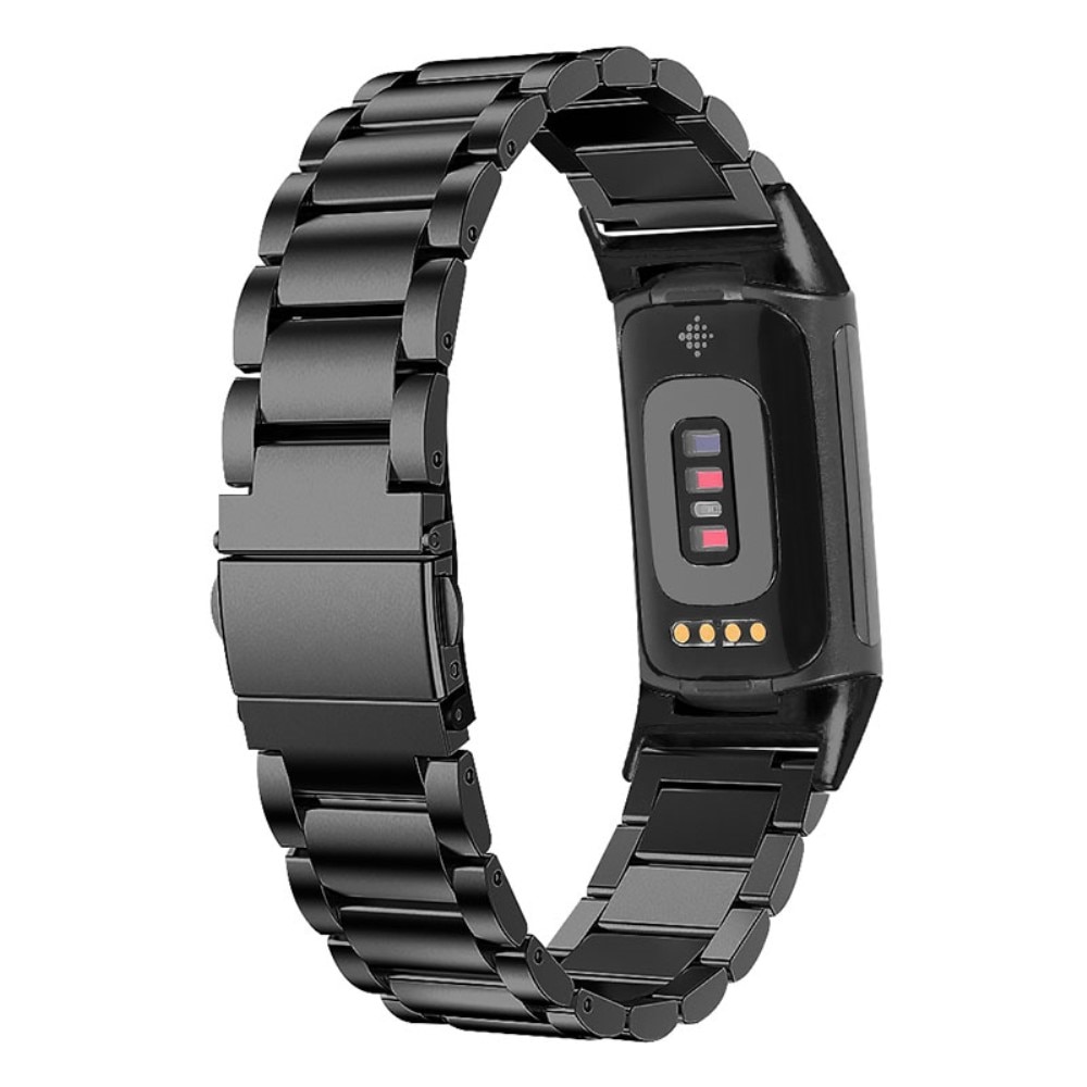 Charge Stahl 5 Fitbit Armband aus Schwarz