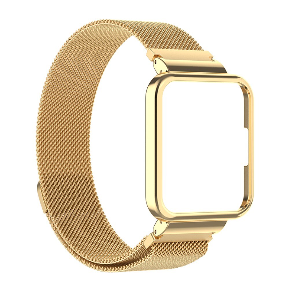 Xiaomi Redmi Watch 2 Lite Hülle+Milanaise-Armband, gold