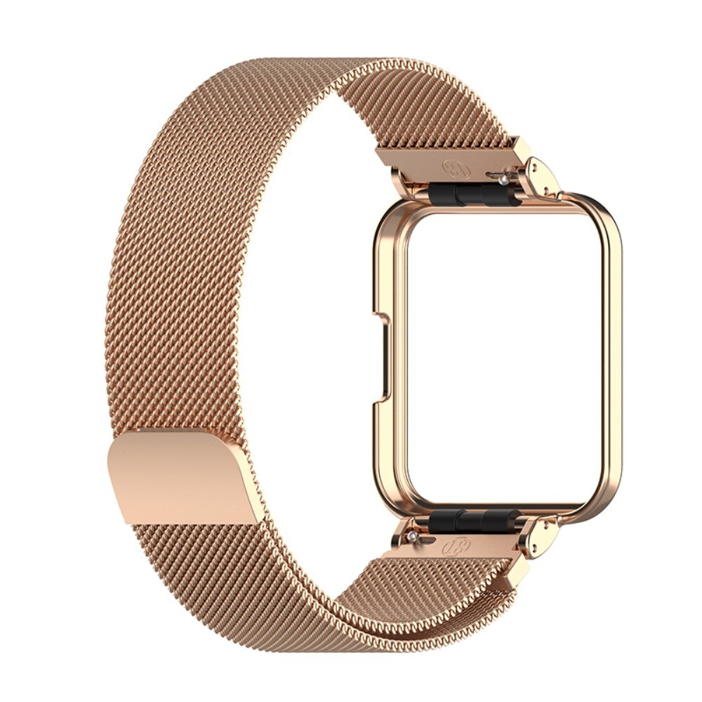 Xiaomi Redmi Watch 2 Lite Hülle+Milanaise-Armband, roségold