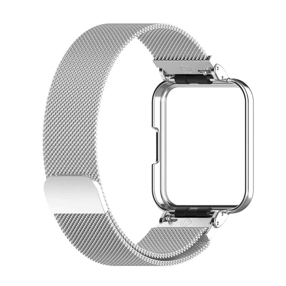 Xiaomi Redmi Watch 2 Lite Hülle+Milanaise-Armband, silber