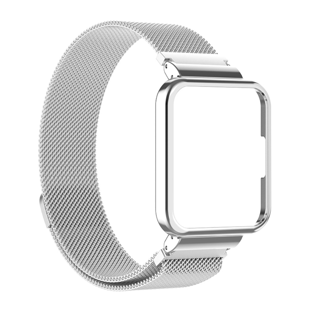 Xiaomi Redmi Watch 2 Lite Hülle+Milanaise-Armband, silber