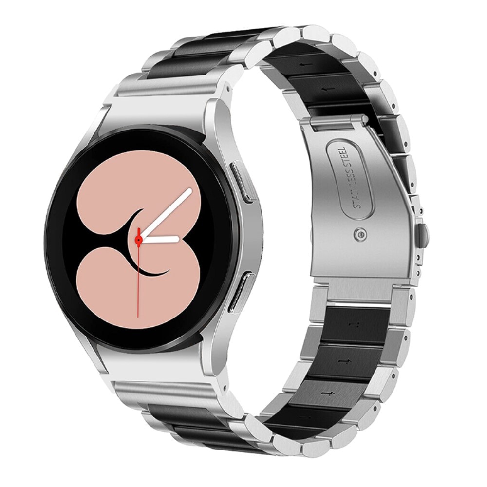 Samsung Galaxy Watch 6 40mm Full Fit Metallarmband, silber/schwarz