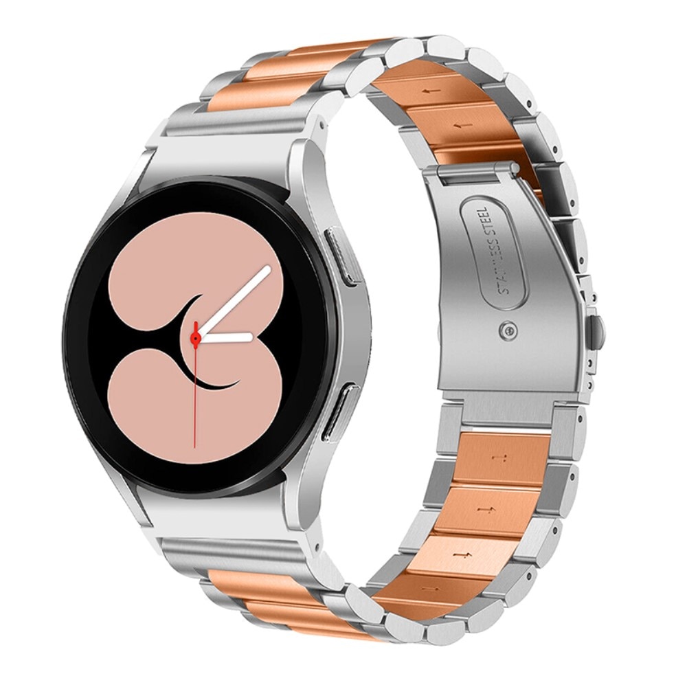 Samsung Galaxy Watch 4 40mm Full Fit Metallarmband, silber, roségold