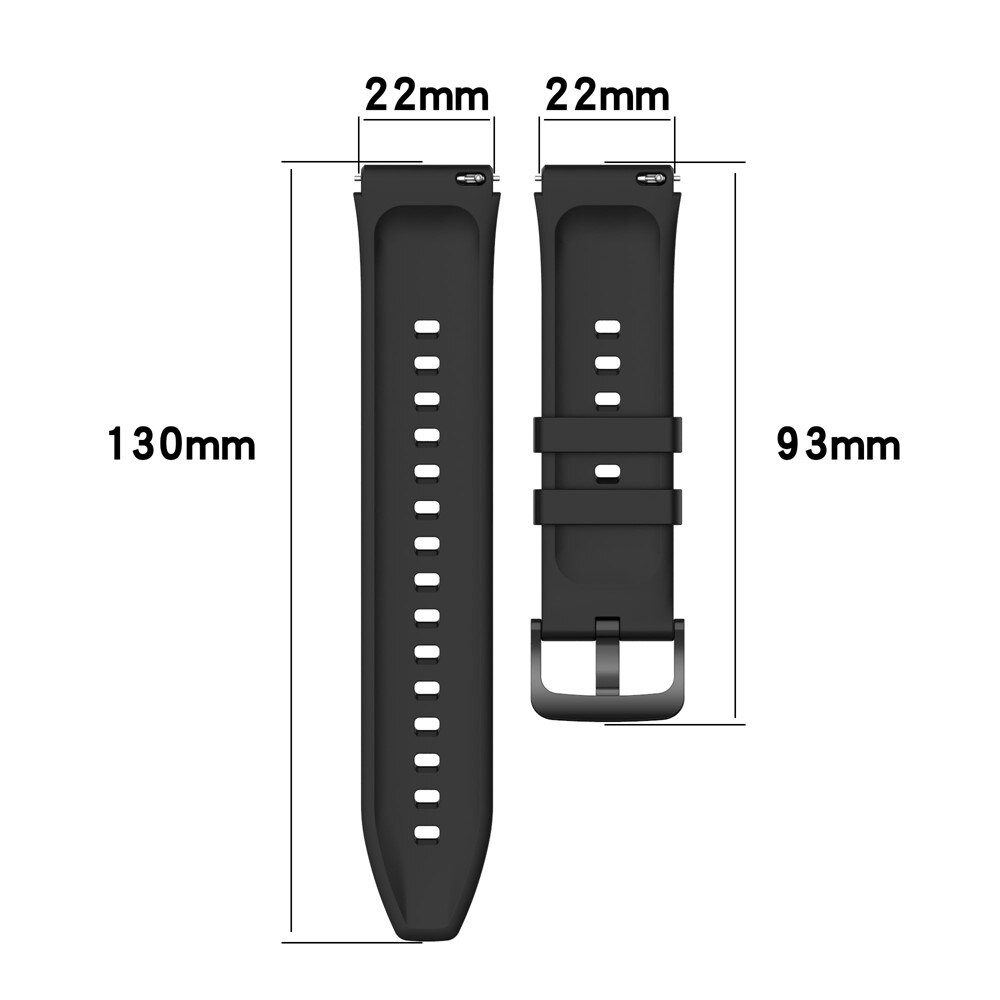 Xiaomi Watch S1/S1 Active Armband aus Silikon, schwarz