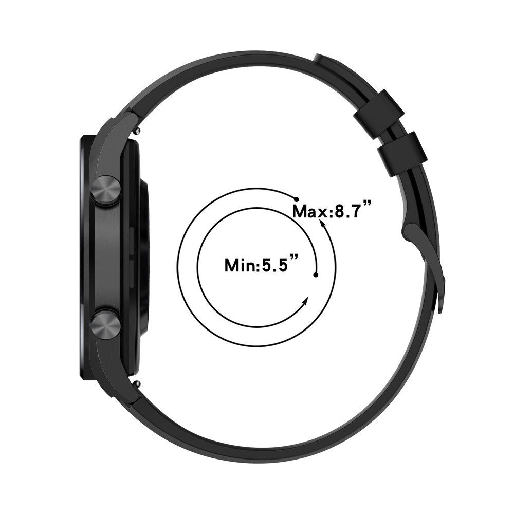 Xiaomi Watch S1/S1 Active Armband aus Silikon, schwarz