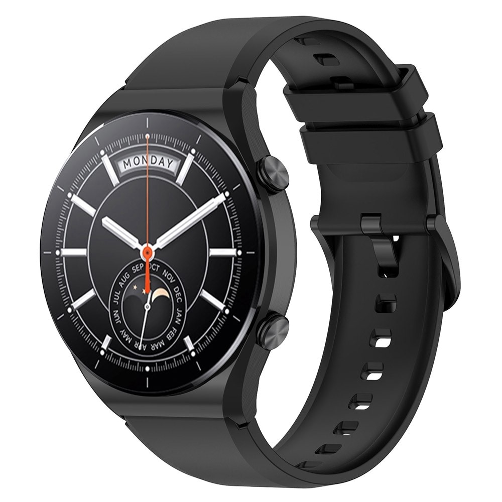 Xiaomi Watch S1/S1 Active Armband aus Silikon, schwarz