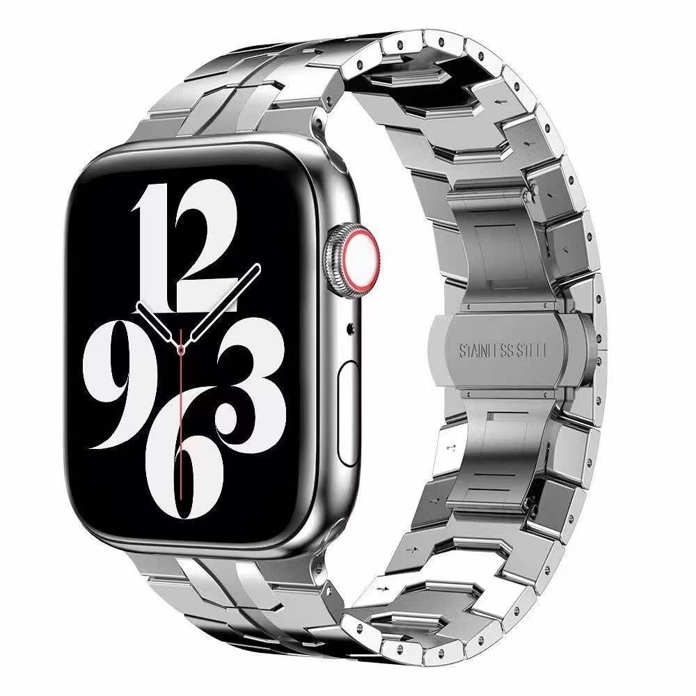 Race Stainless Steel Bracelet Apple Watch Ultra 49mm Silver