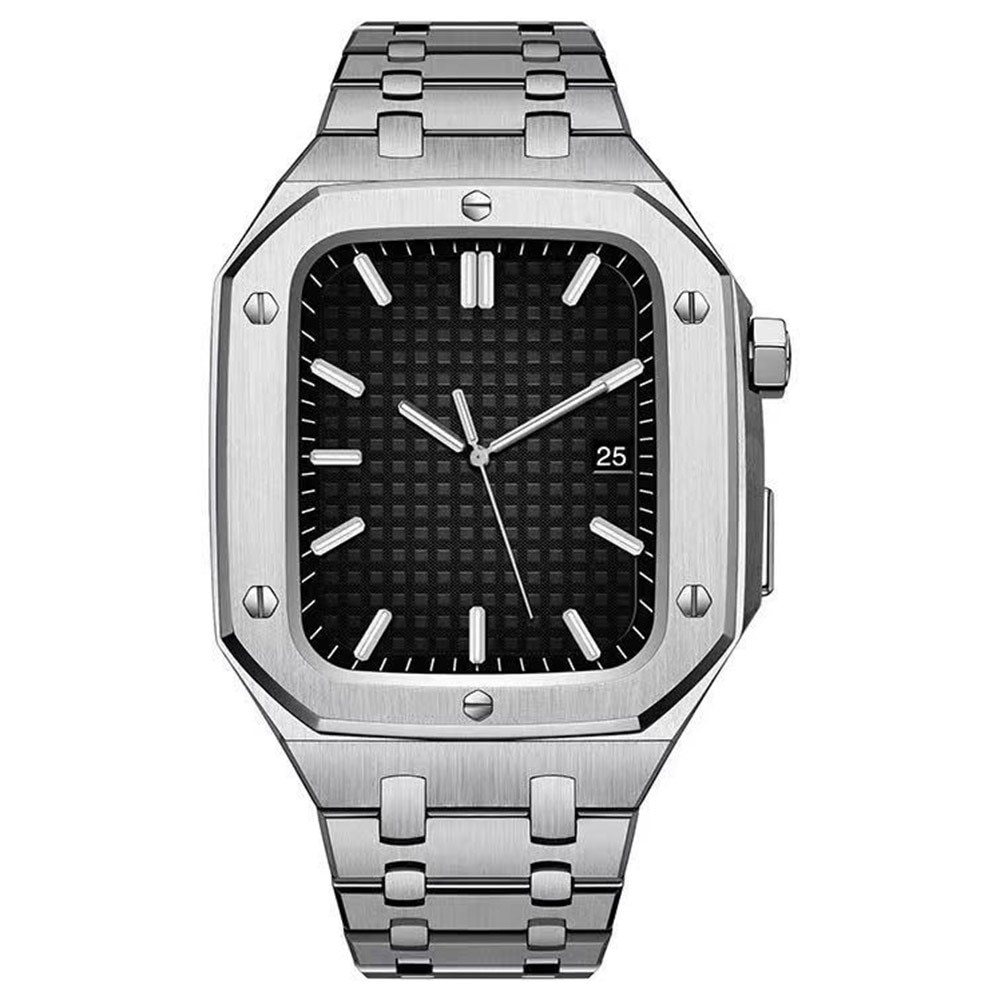 Apple Watch 45mm Full Metal Armband silber