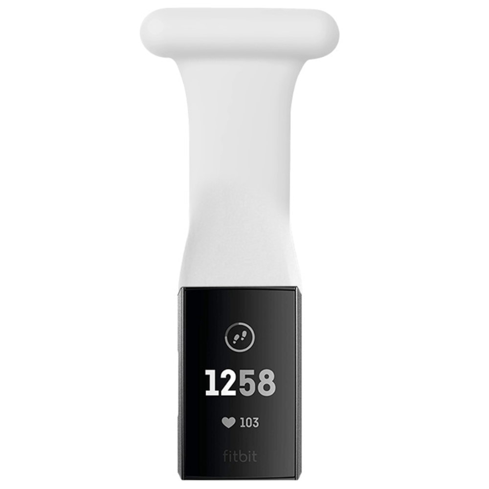 Fitbit Charge 3/4 Gurt für Schwesternuhr aus Silikon Weiß