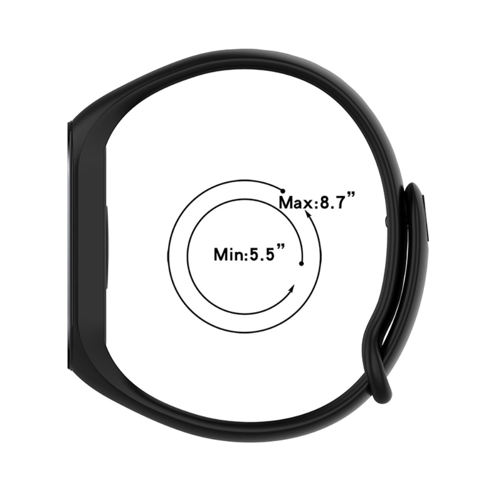 Xiaomi Mi Band 7 Armband aus Silikon, schwarz