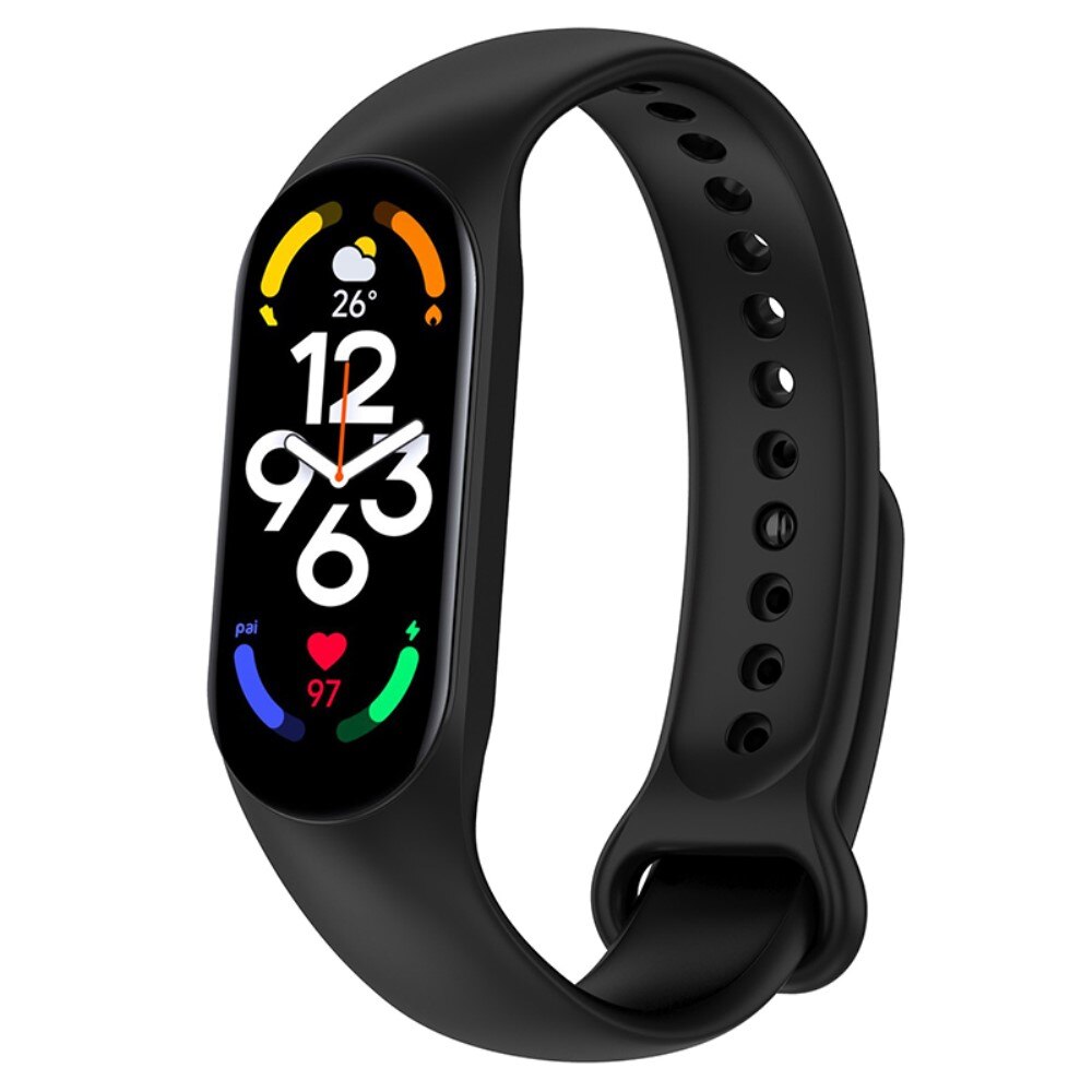 Xiaomi Mi Band 7 Armband aus Silikon, schwarz