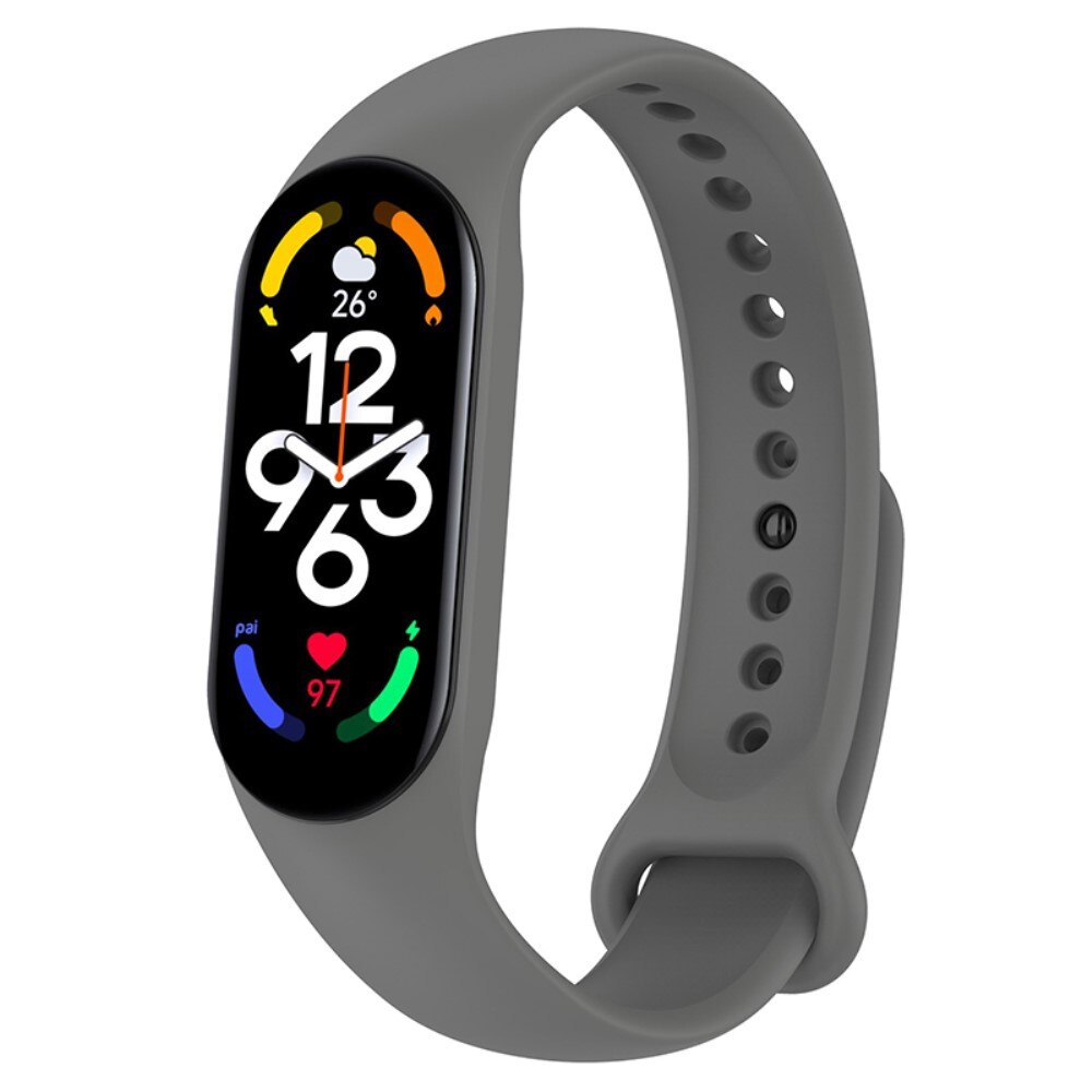  Armband aus Silikon Grau