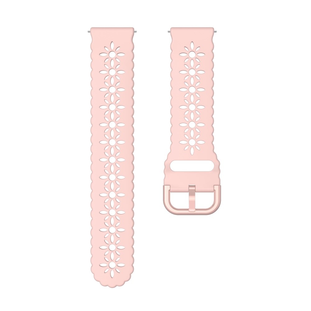 Universal 20mm Blossom Armband aus Silikon rosa
