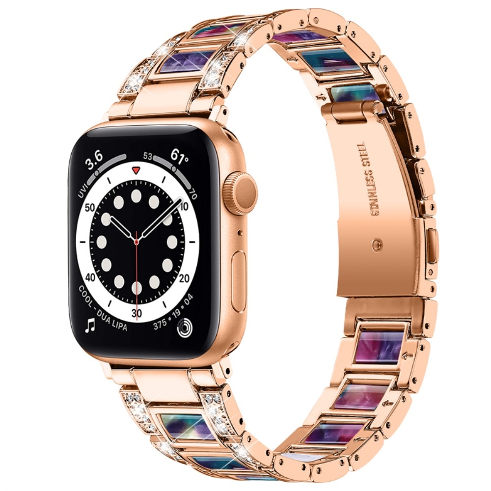 Diamond Bracelet Apple Watch 41mm Series 8 Rosegold Space