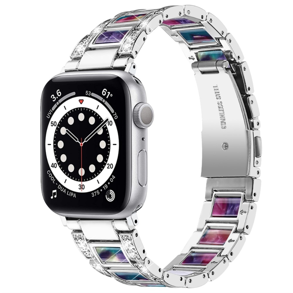 Diamond Bracelet Apple Watch 40mm Silver Space