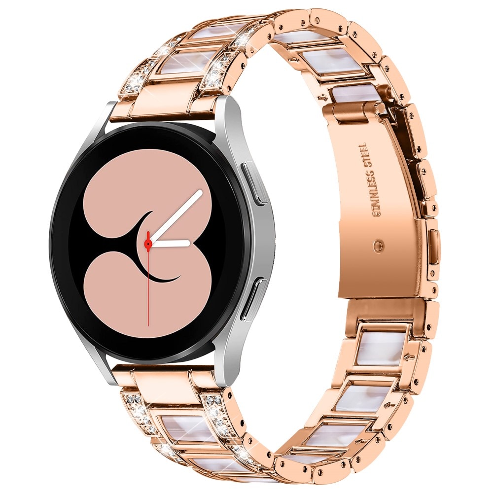 Diamond Bracelet Samsung Galaxy Watch 4 40mm Rosegold Pearl