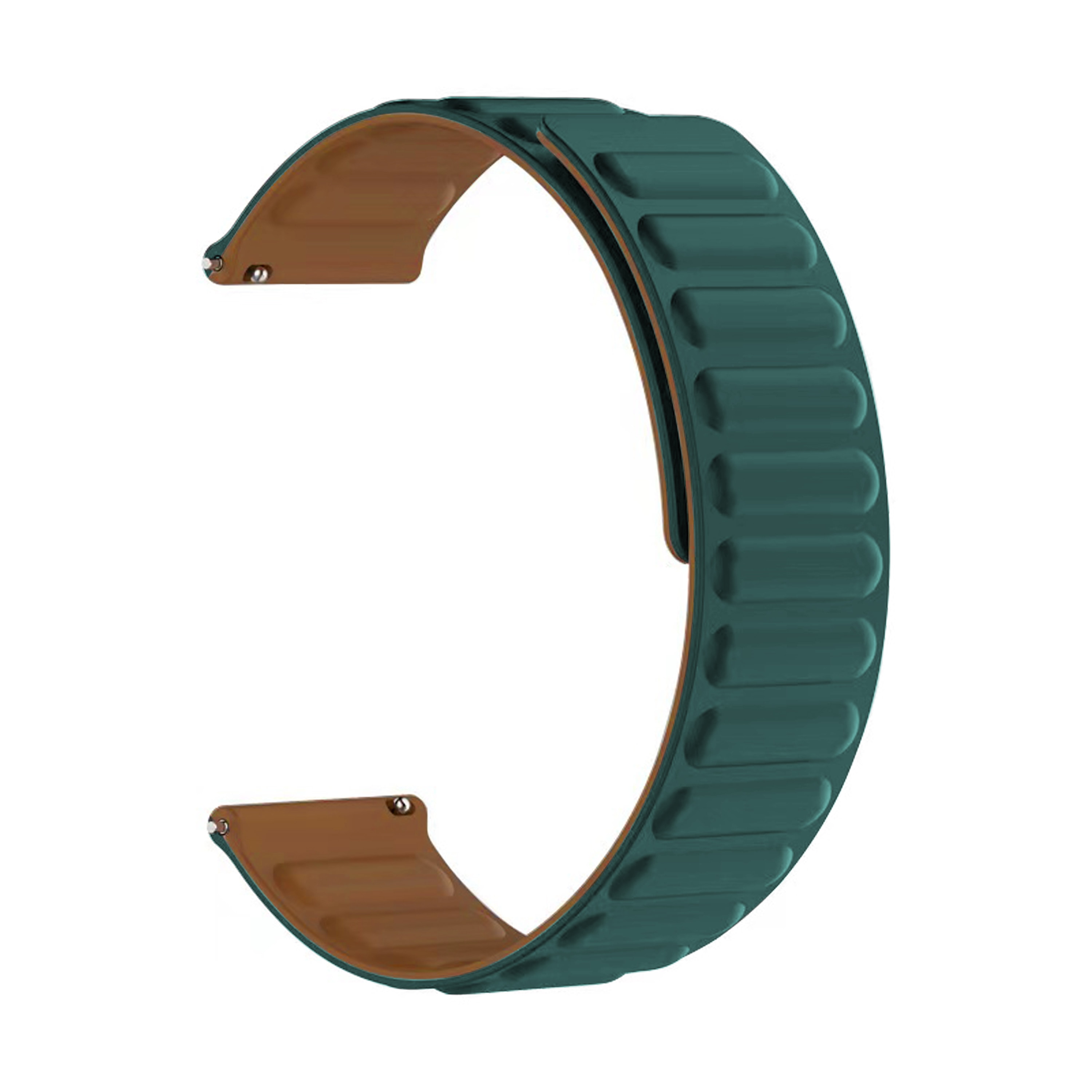Universal 20mm Magnetische Armband aus Silikon grün