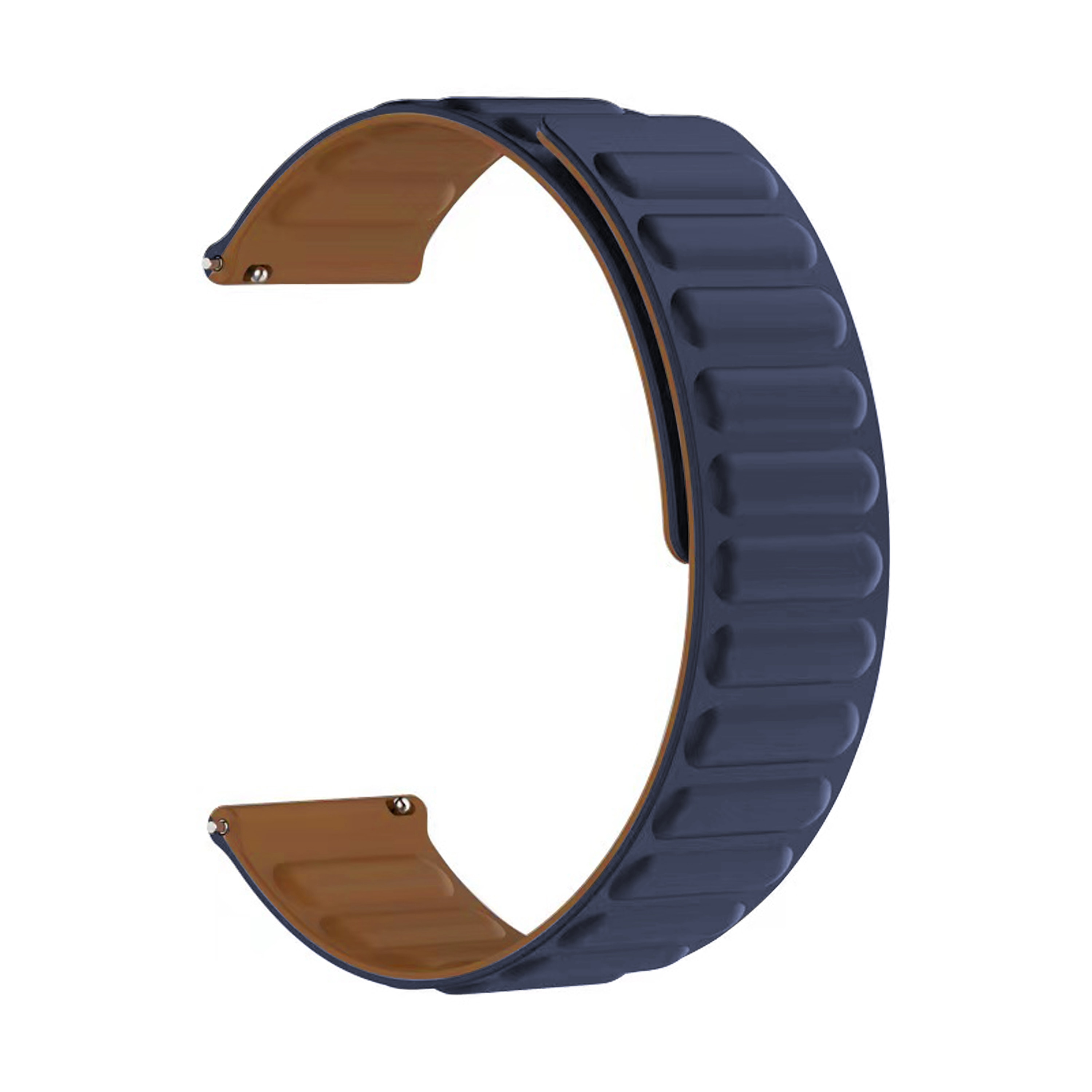 Universal 20mm Magnetische Armband aus Silikon dunkelblau