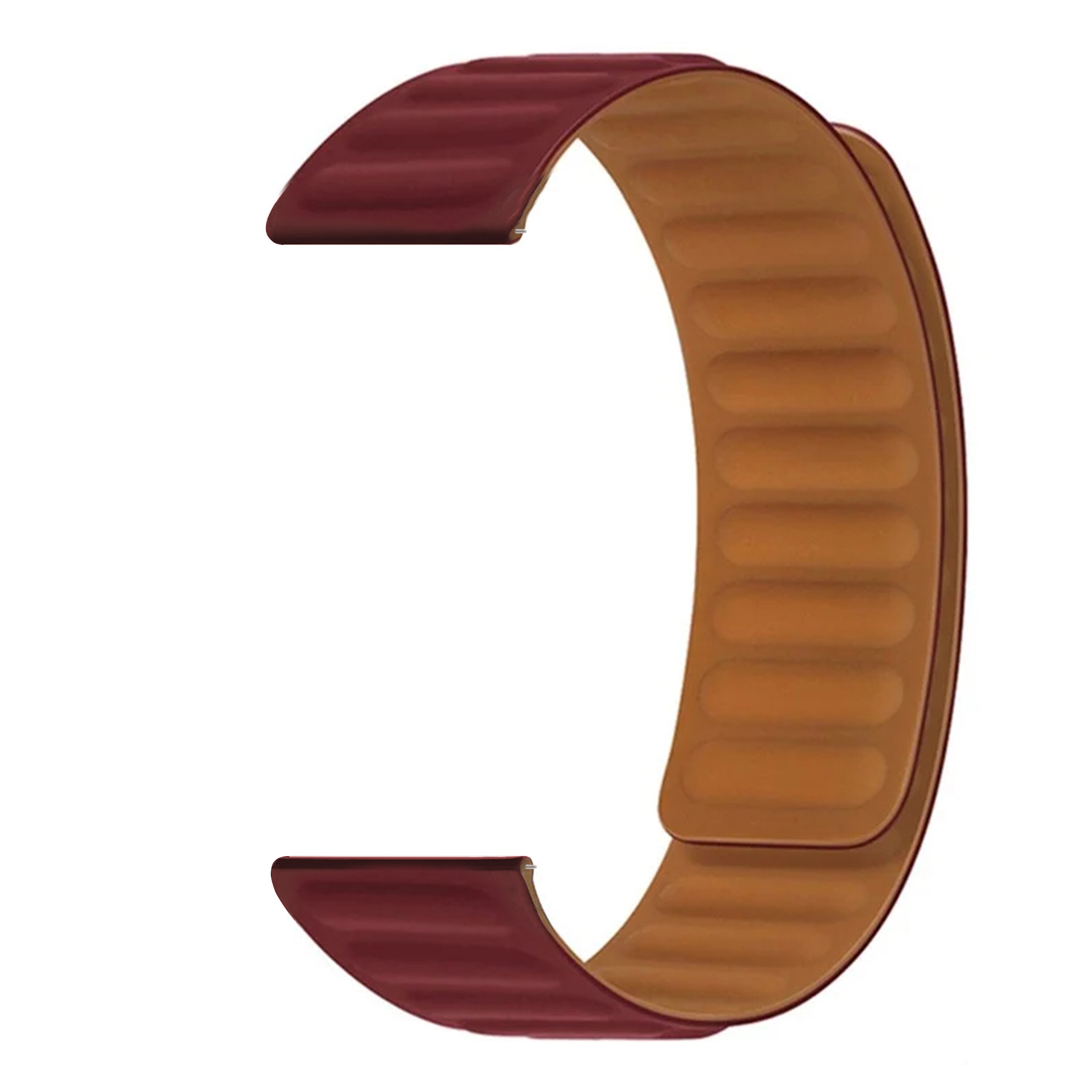 Universal 22mm Magnetische Armband aus Silikon burgund