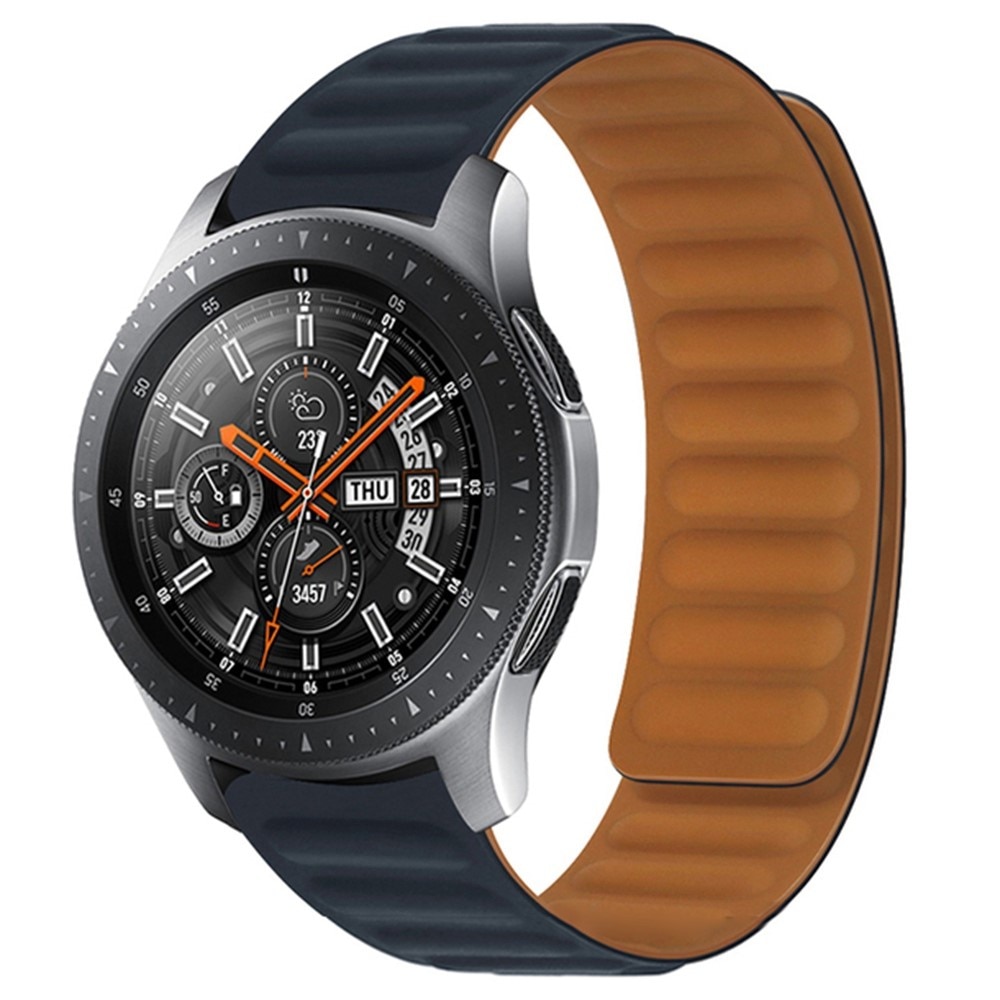 Samsung Galaxy Watch 46mm Magnetische Armband aus Silikon Schwarz