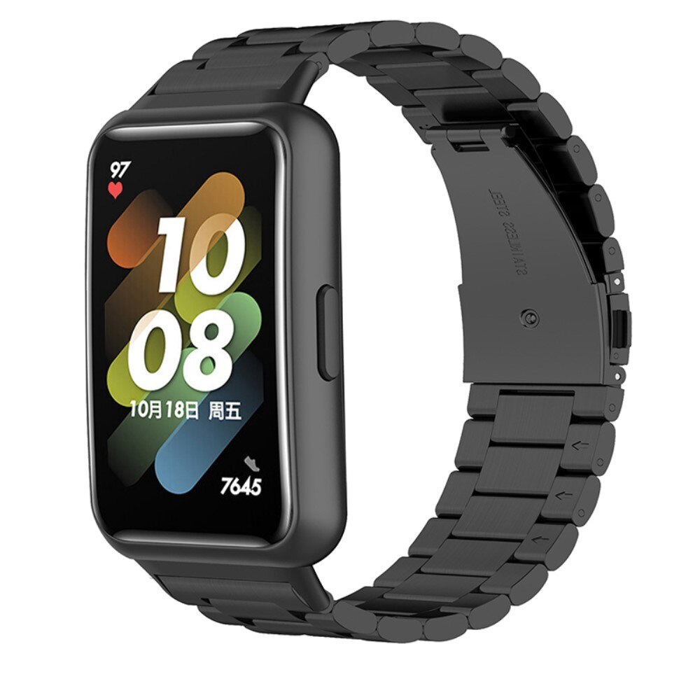 Huawei Band 7 Armband aus Stahl Schwarz