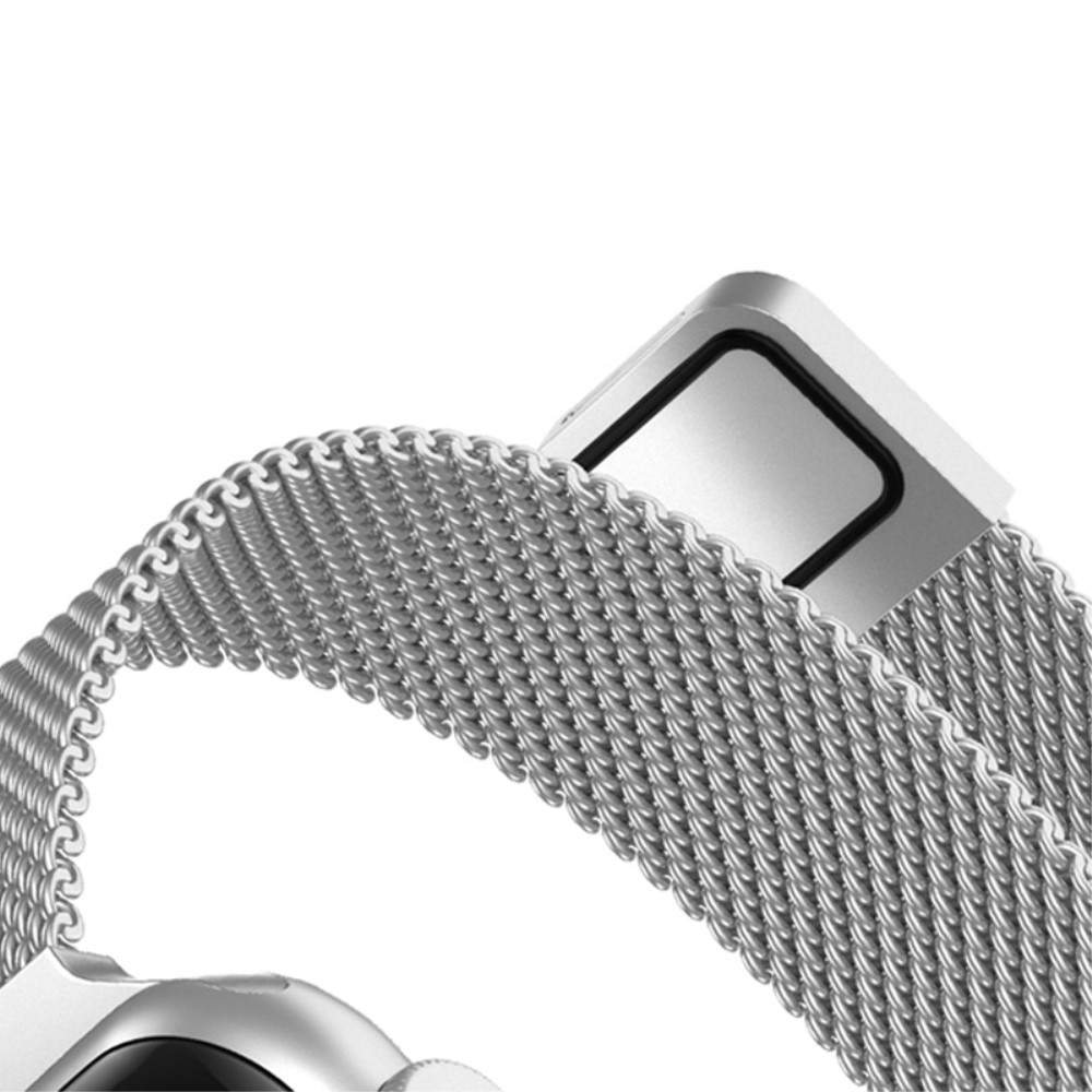 Apple Watch 42mm Slim Milanaise Armband silber