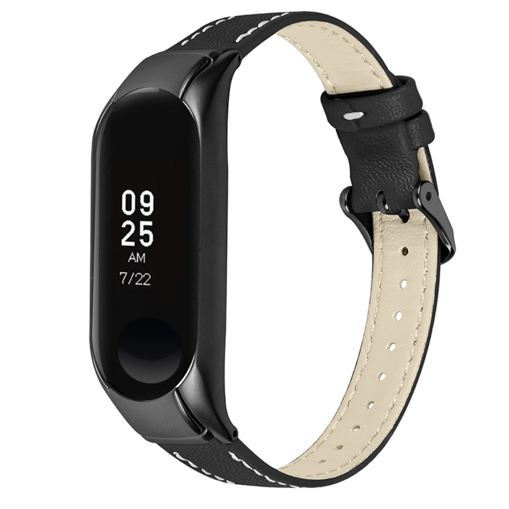 Xiaomi Mi Band 7 Lederarmband Schwarz