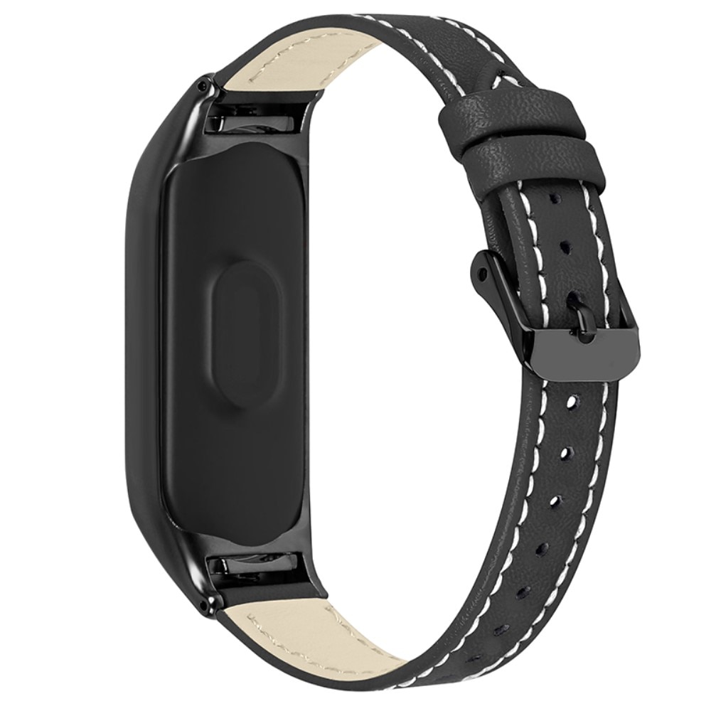 Xiaomi Mi Band 7 Lederarmband Schwarz