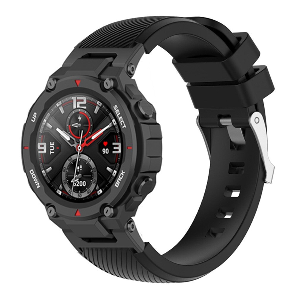 Amazfit T-Rex/T-Rex Pro Armband aus Silikon, schwarz