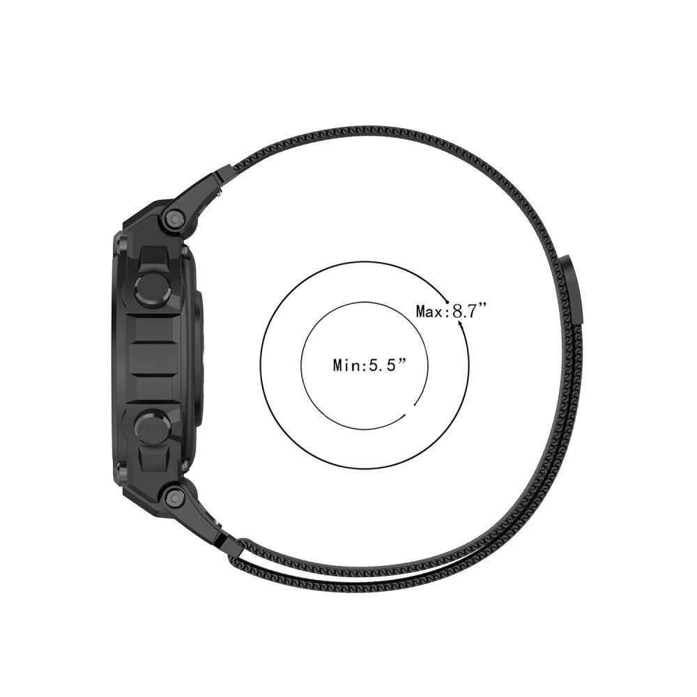   Milanaise-Armband Schwarz