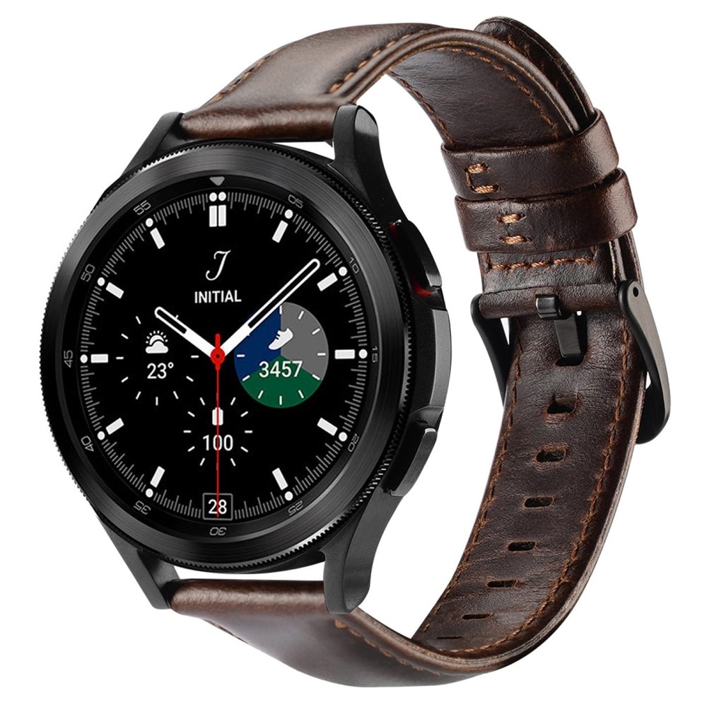 Leather Armband Samsung Galaxy Watch 6 40mm Brown