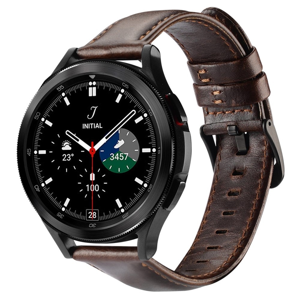 Leather Armband Samsung Galaxy Watch 6 Classic 47mm Brown