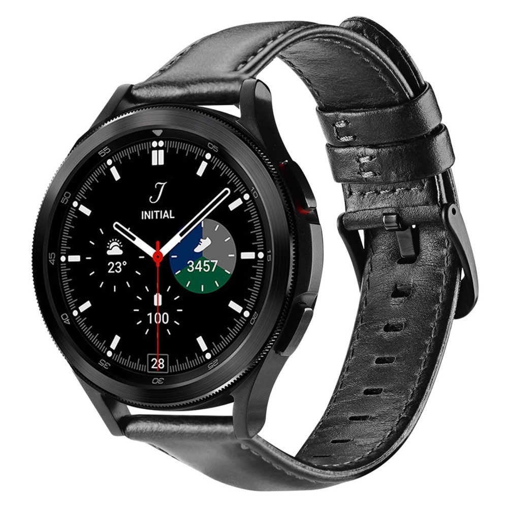 Leather Armband Samsung Galaxy Watch 6 Classic 43mm Black