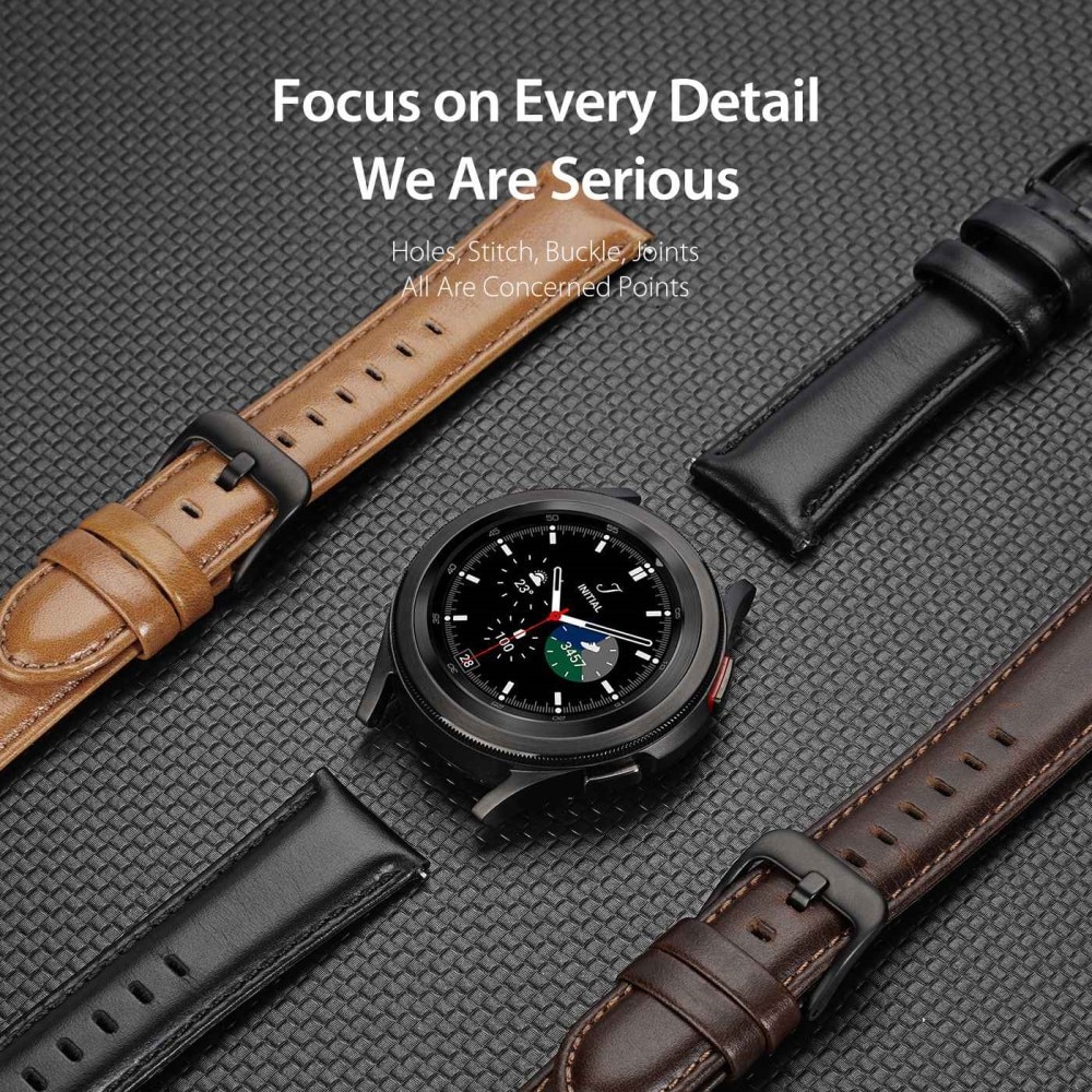 Leather Armband Samsung Galaxy Watch 6 Classic 47mm Black