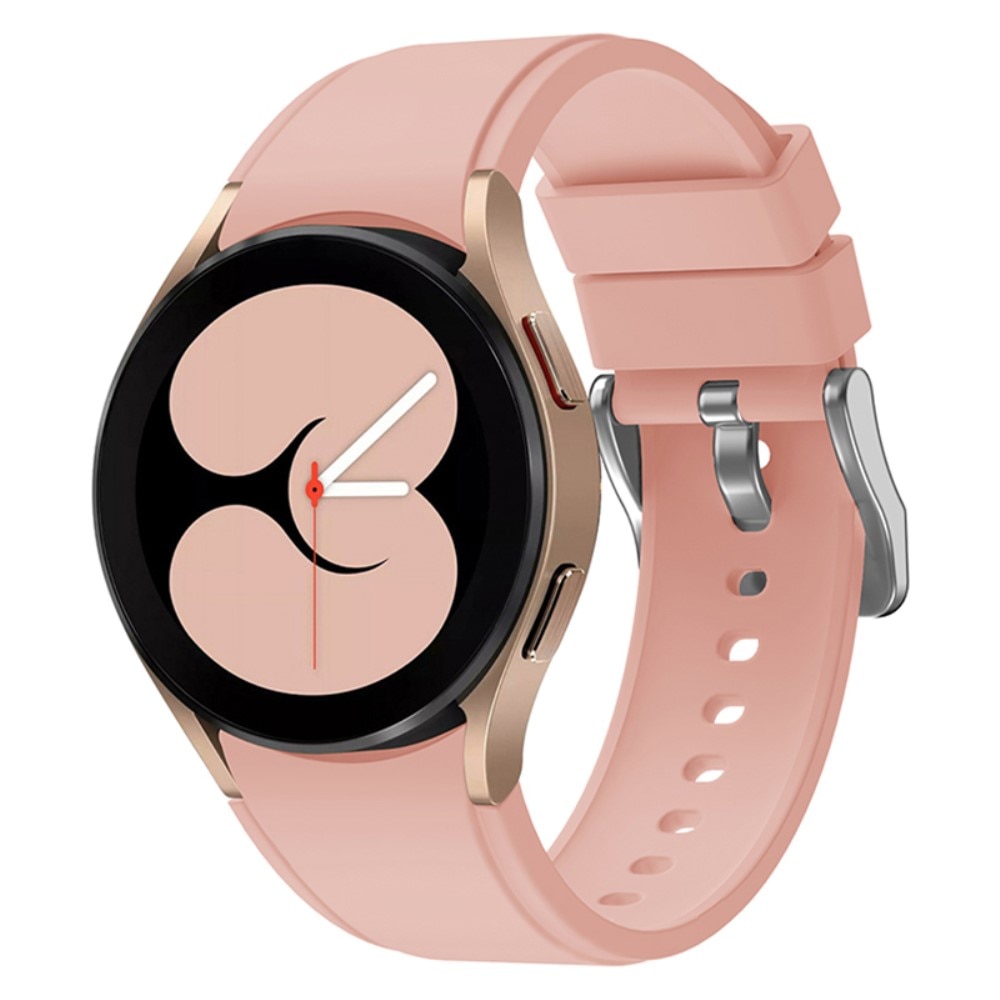 Full Fit Samsung Galaxy Watch 4 40mm Armband aus Silikon, rosa