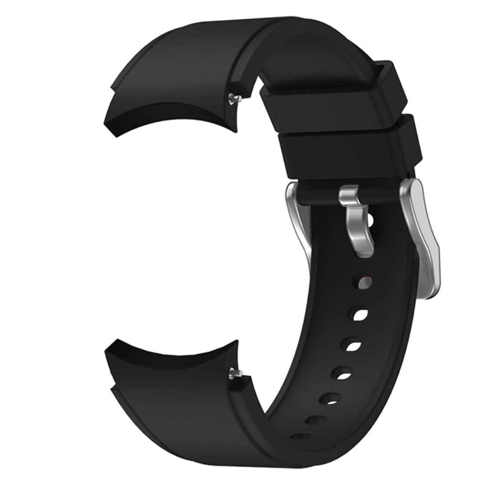 Full Fit Samsung Galaxy Watch 6 Classic 43mm Armband aus Silikon, schwarz