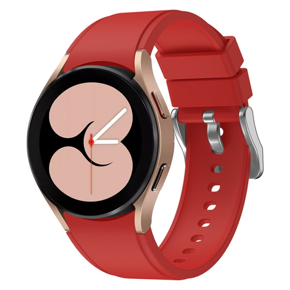 Full Fit Samsung Galaxy Watch 4 Classic 46mm Armband aus Silikon Rot