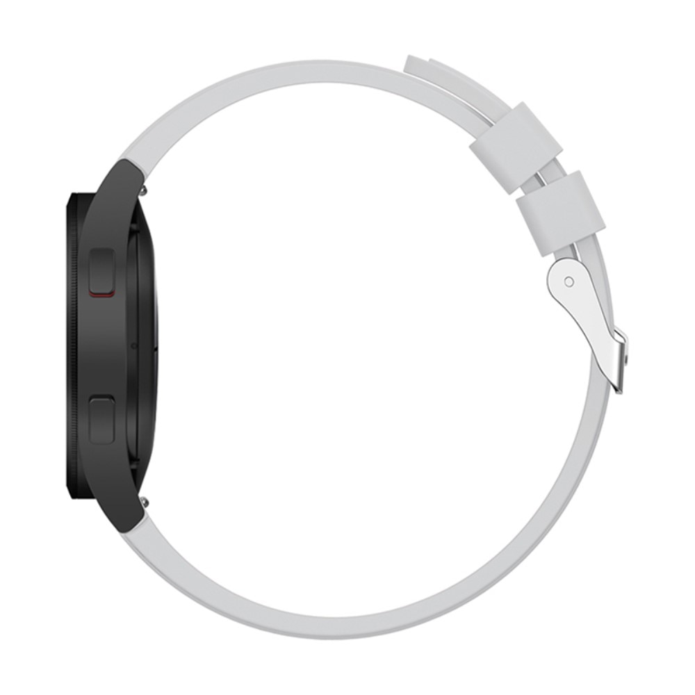 Full Fit Samsung Galaxy Watch 4 Classic 42mm Armband aus Silikon Grau