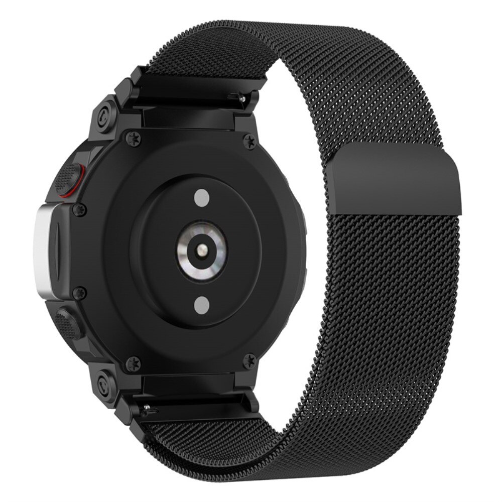 Amazfit T-Rex 2 Milanaise-Armband Schwarz