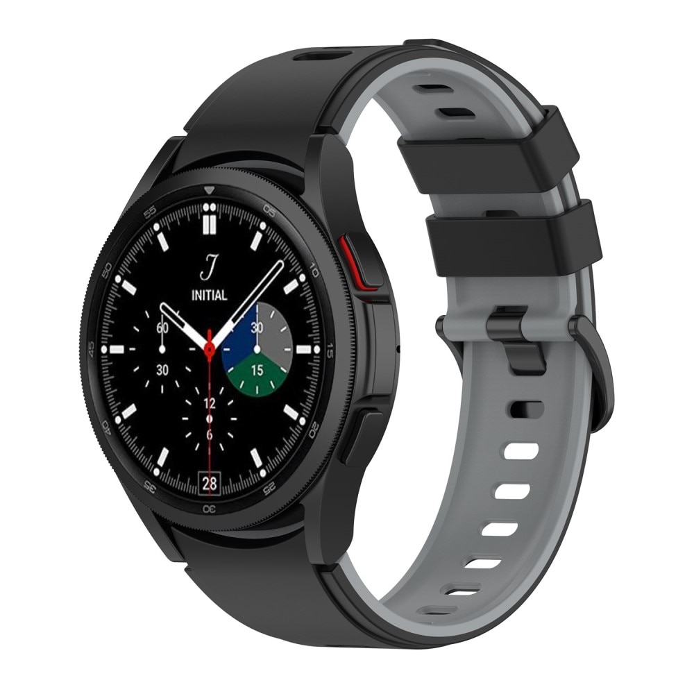 Galaxy Watch 4 44mm Full Fit Sport Armband aus Silikon Schwarz