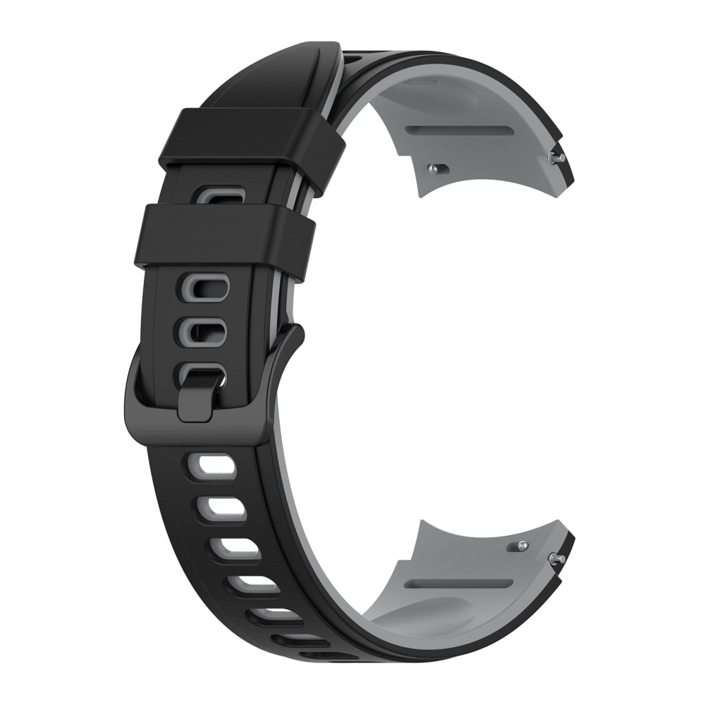 Galaxy Watch 6 Classic 47mm Full Fit Sport Armband aus Silikon, schwarz
