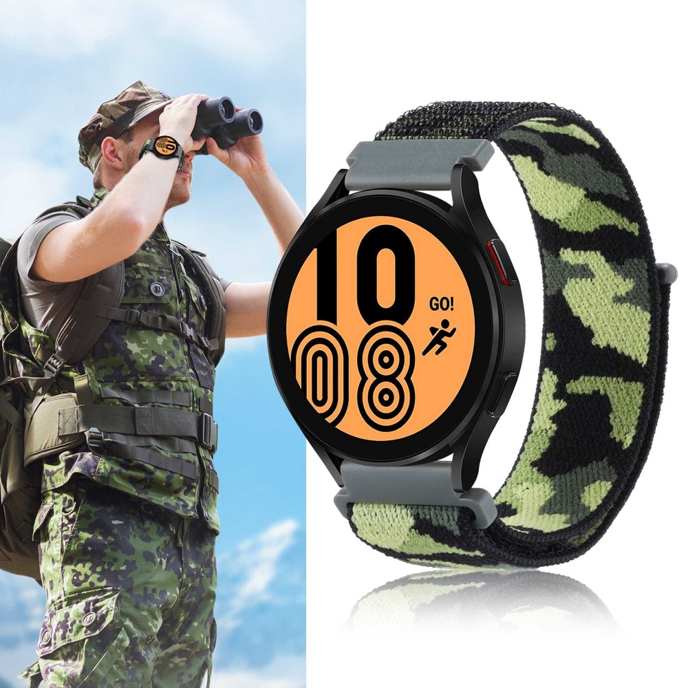 Samsung Galaxy Watch 4 Classic 42mm Nylon-Armband Camo