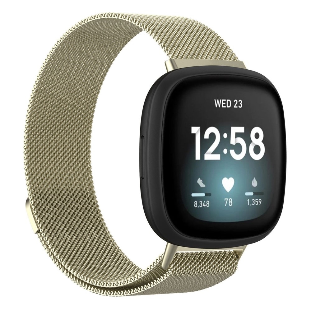 Fitbit Versa 4 Milanaise-Armband, gold