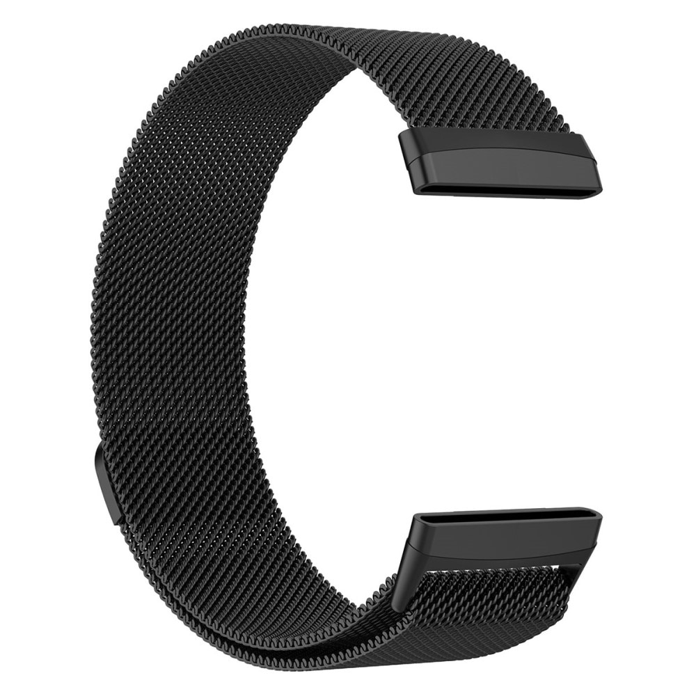 Fitbit Versa 4 Milanaise-Armband, schwarz
