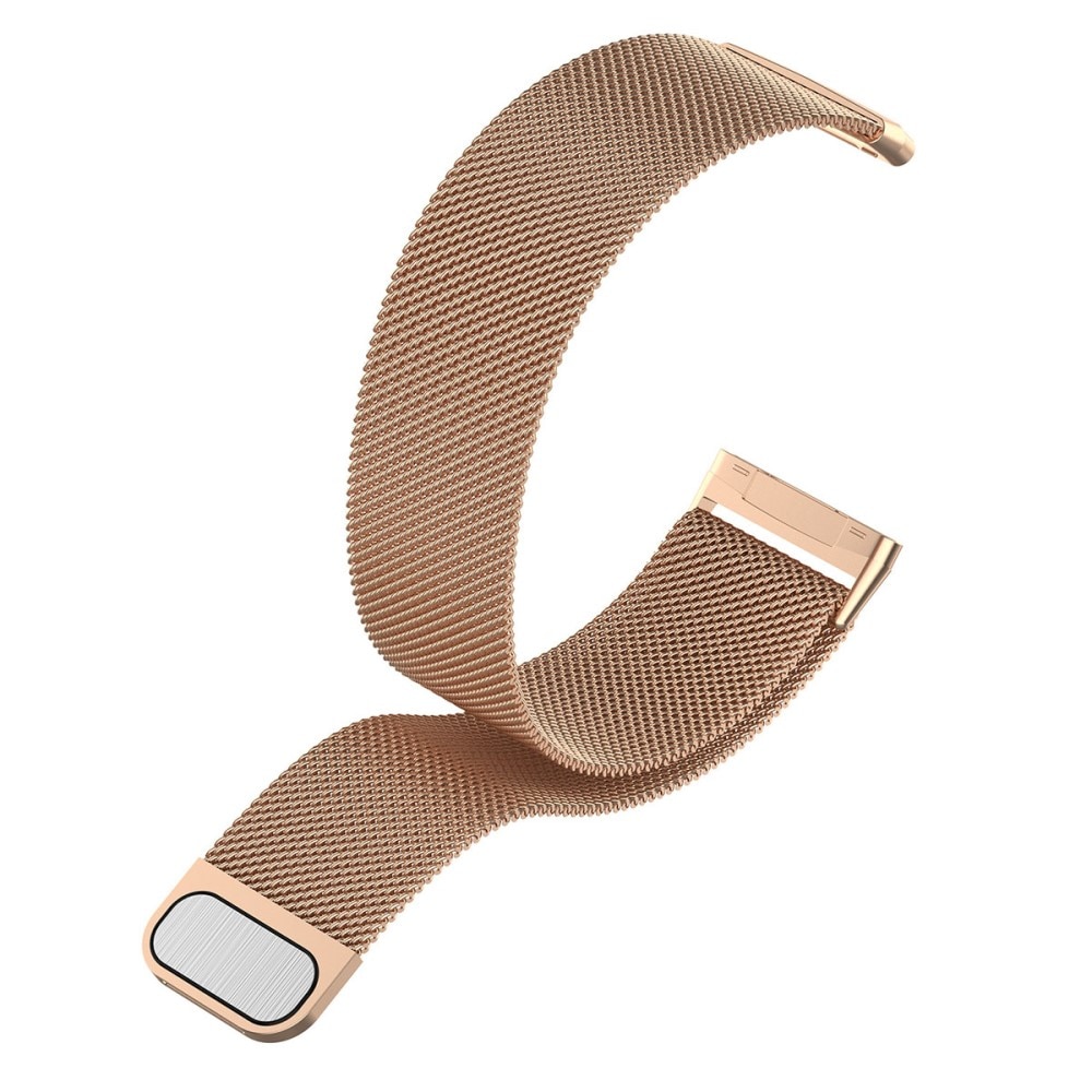 Fitbit Versa 4 Milanaise-Armband, roségold