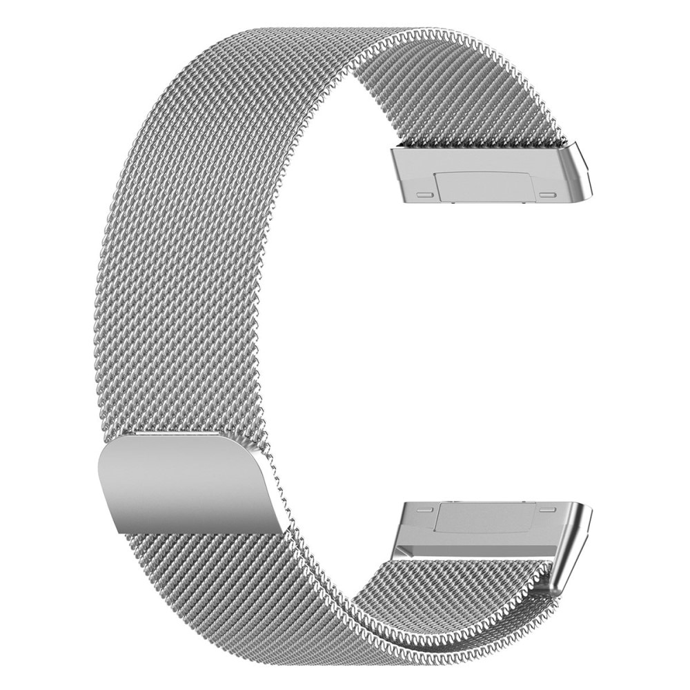 Fitbit Versa 3/Sense Milanaise-Armband, silber