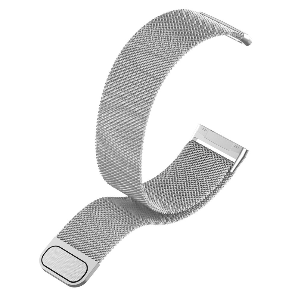 Fitbit Versa 3/Sense Milanaise-Armband, silber